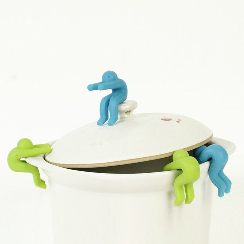 Green and blue spill stoppers make creative kitchen fun