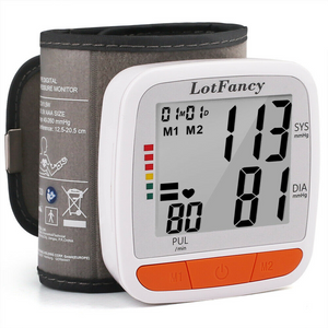 Automatic Digital Blood Pressure Monitor Wrist Cuff for Home Testing