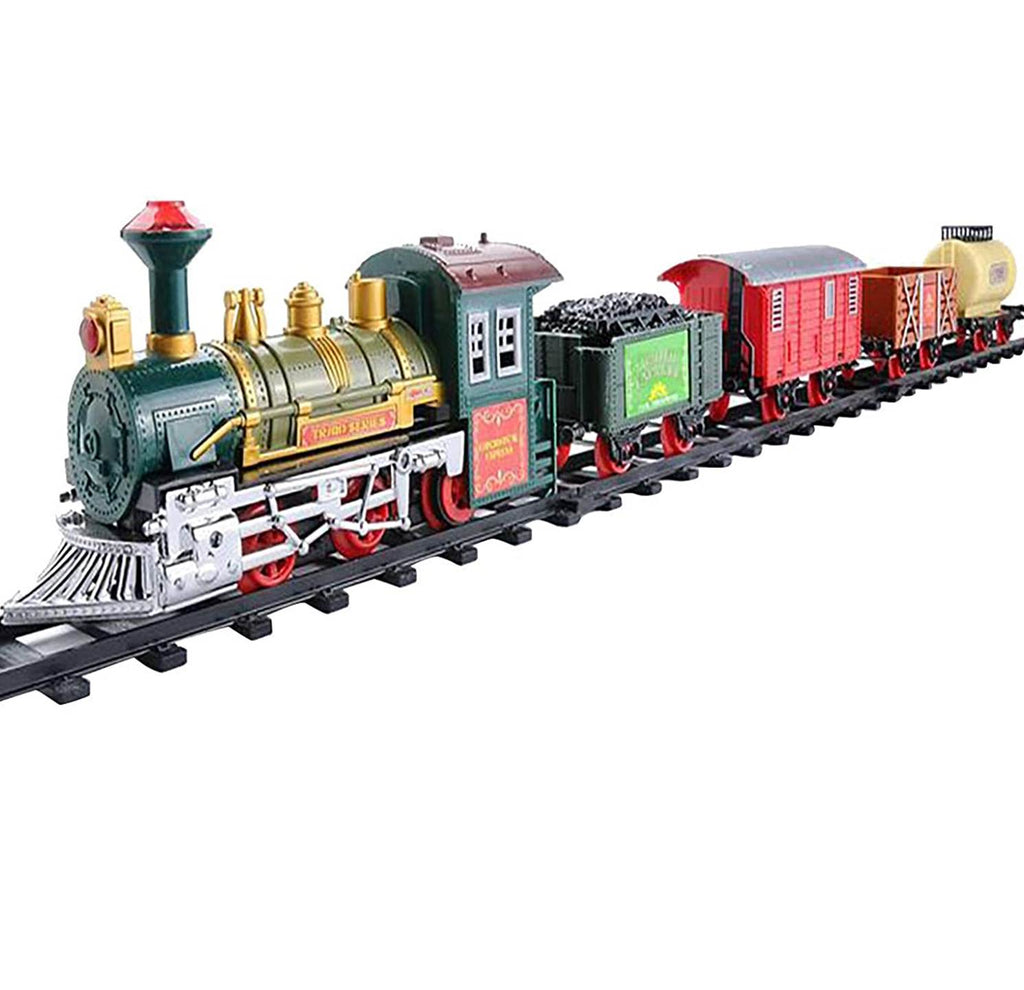 This gorgeous christmas tree train setcompetes with Legos Christmas Train and looks perfect steaming around your Christmas Tree
