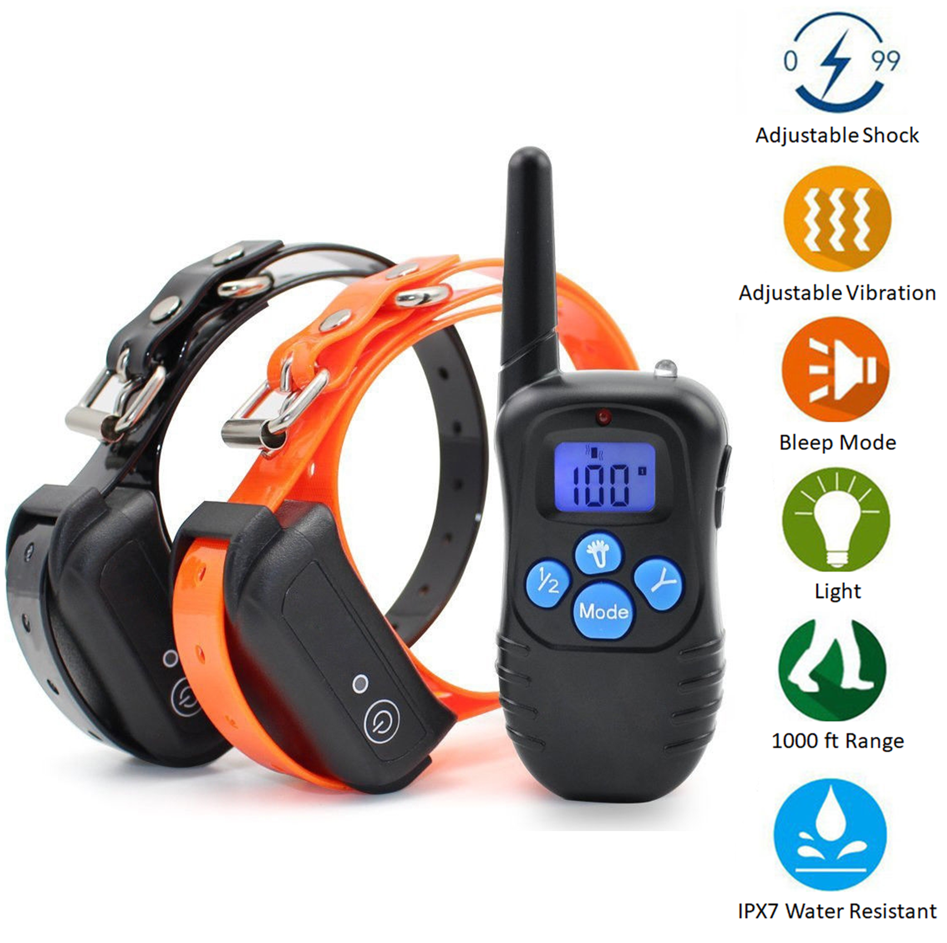 Best dog training collar, charge both devices simultaneously, dog training device stop barking dogs. Pet trainer