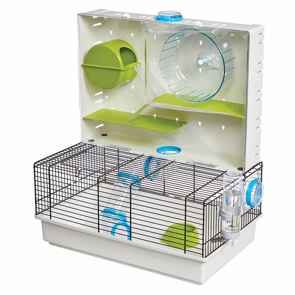 Dwarf hamster cages with hamster run, tubes and wheels.  Ideal for dwarf hamsters