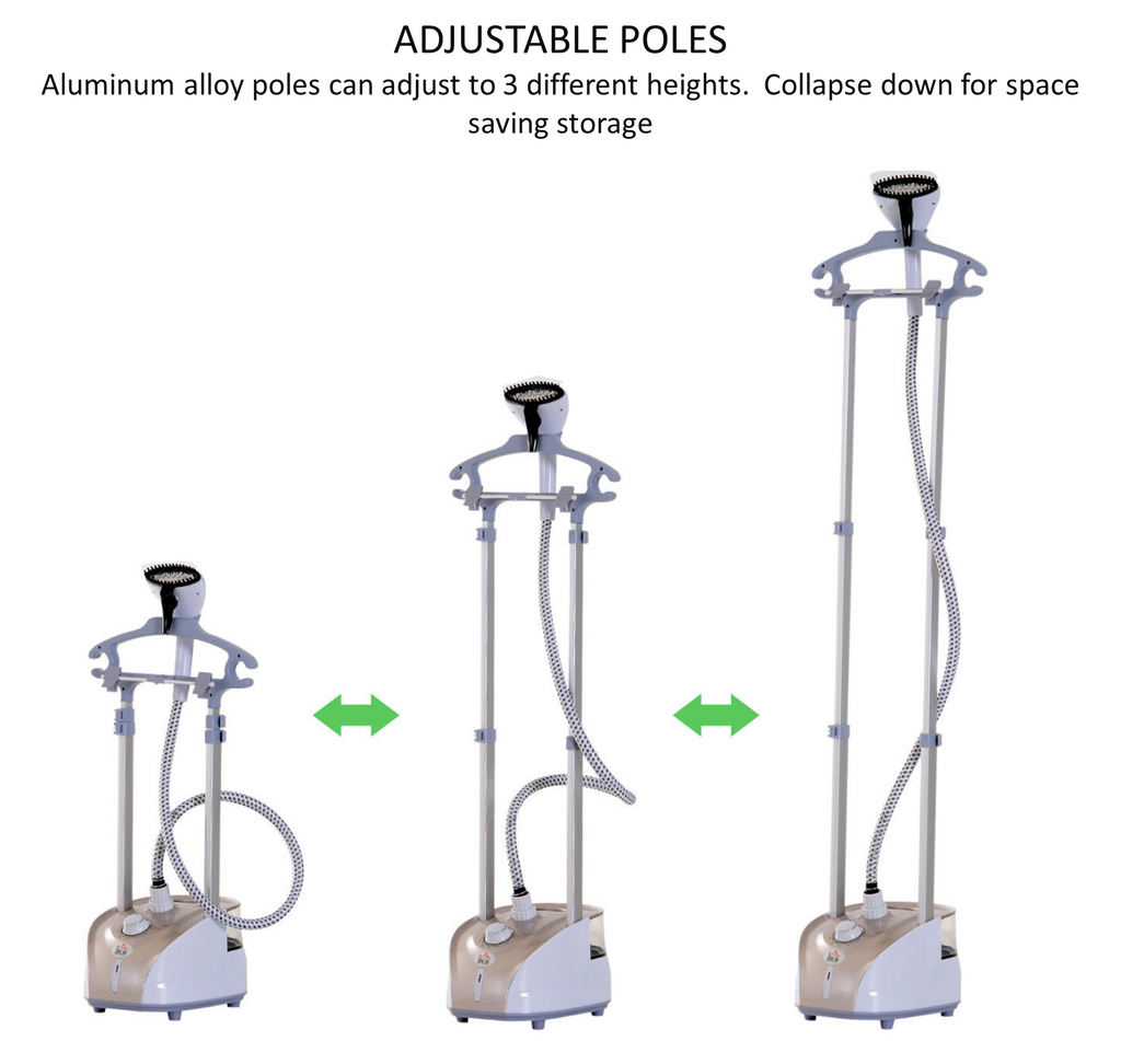 Best clothes steamer with collapsible poles for easy storage