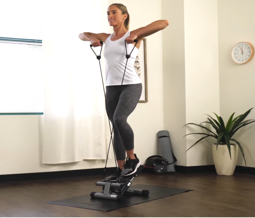 Mini stepper for the best low impact exercise and workout.  Portable and easily moved to where you want to do gym.