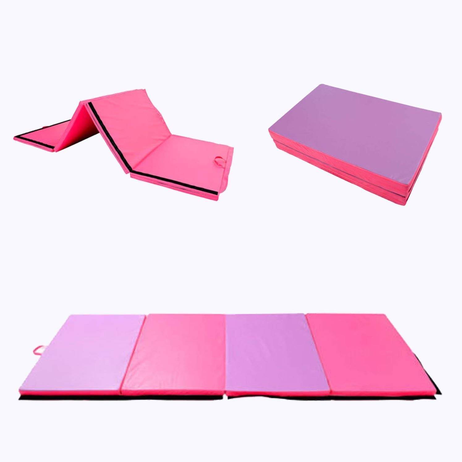 Pink/Purple 8’x4’ Folding Gymastic Mat