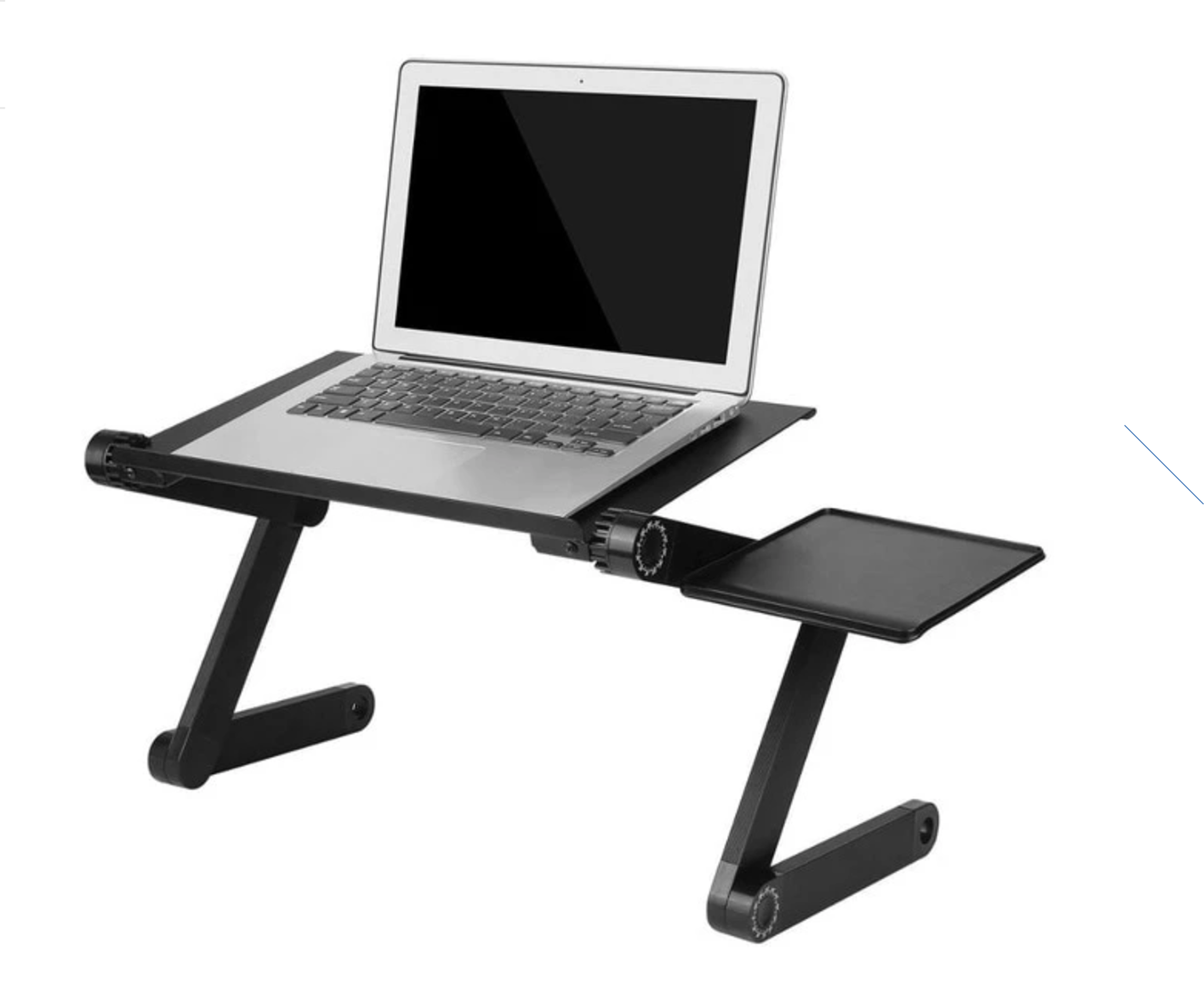 Adjustable Portable Aluminum Laptop Desk or Lap Desk With Mouse Pad