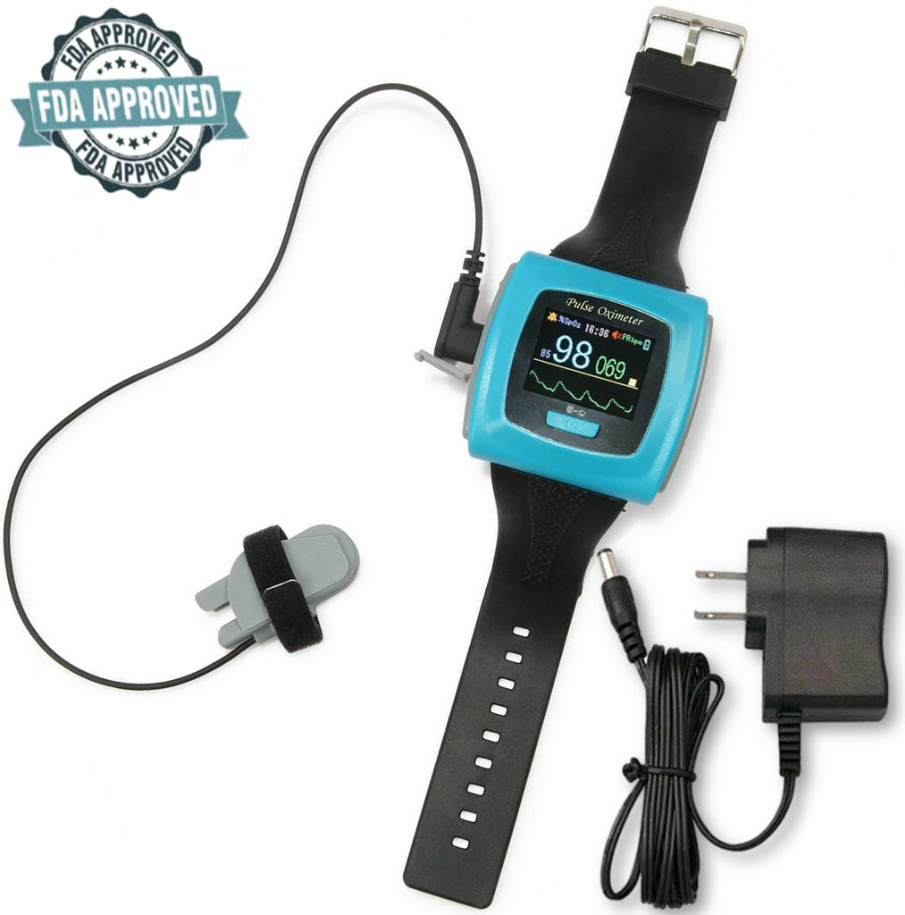 The display on our wrist worn pulse oximeter is bright and easy to read.  It shows your spo2 level, so you can easily monitor your normal oximeter reading and determine if you have any problems with oxygen saturation.