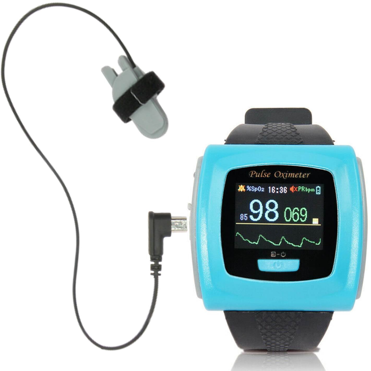 Overnight Pulse Oximeter – wrist worn to measure blood oxygen saturation and heart rate